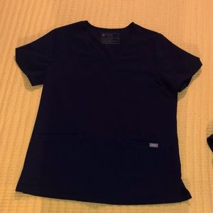 Figs navy blue scrub set